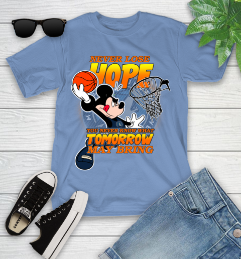 Minnesota Timberwolves NBA Basketball Mickey Disney Never Lose Hope Youth T-Shirt 15