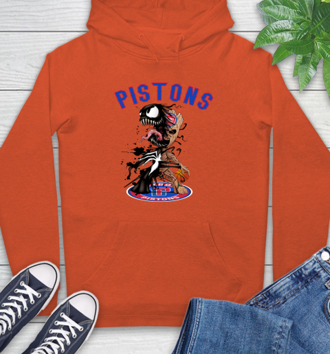 NBA Detroit Pistons Basketball Venom Groot Guardians Of The Galaxy Hoodie 5