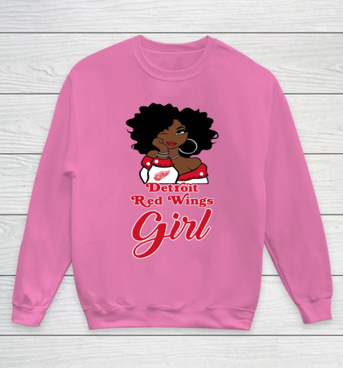 Detroit Red Wings Girl NHL Youth Sweatshirt 7