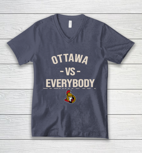 Ottawa Senators Vs Everybody V-Neck T-Shirt 7
