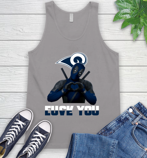 NHL Los Angeles Rams Deadpool Love You Fuck You Football Sports Tank Top 3