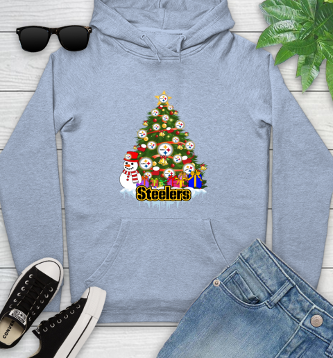 Pittsburgh Steelers Merry Christmas NFL Football Sports Youth Hoodie 10