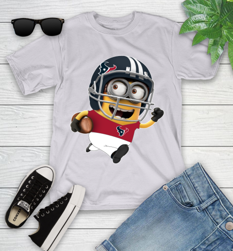NFL Houston Texans Minions Disney Football Sports Youth T-Shirt 4