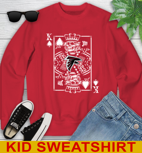 Atlanta Falcons NFL Football The King Of Spades Death Cards Shirt Youth Sweatshirt 7