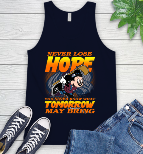 Colorado Avalanche NHL Hockey ootball Mickey Disney Never Lose Hope Tank Top 2