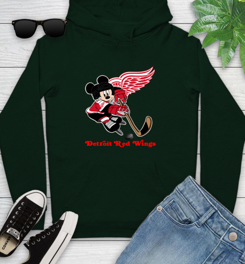 NHL Detroit Red Wings Mickey Mouse Disney Hockey T Shirt Youth Hoodie 13