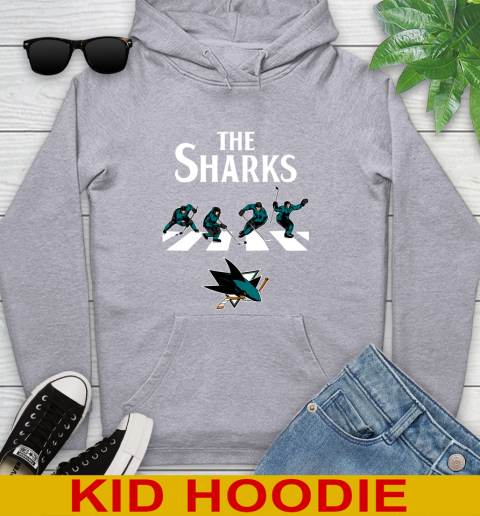 NHL Hockey San Jose Sharks The Beatles Rock Band Shirt Youth Hoodie 6