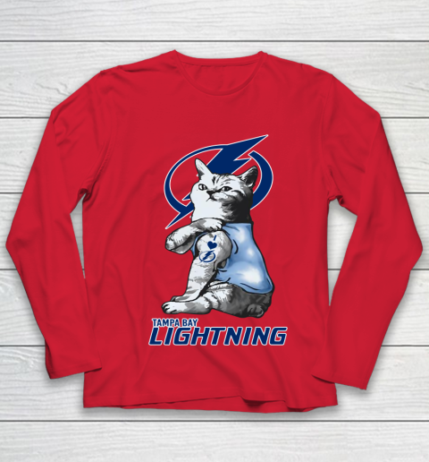NHL My Cat Loves Tampa Bay Lightning Hockey Youth Long Sleeve 8