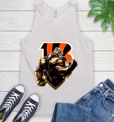 NFL Thanos Avengers Endgame Football Sports Cincinnati Bengals Tank Top