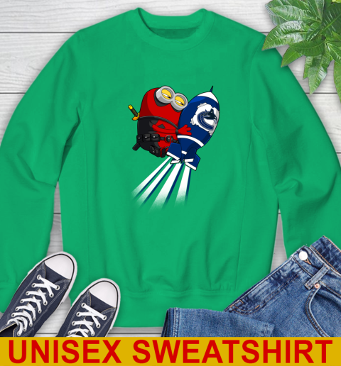 NHL Hockey Vancouver Canucks Deadpool Minion Marvel Shirt Sweatshirt 8