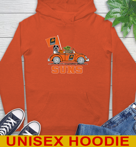 NBA Basketball Phoenix Suns Darth Vader Baby Yoda Driving Star Wars Shirt Hoodie 5