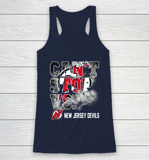 NHL New Jersey Devils Hockey Can't Stop Vs Racerback Tank 8