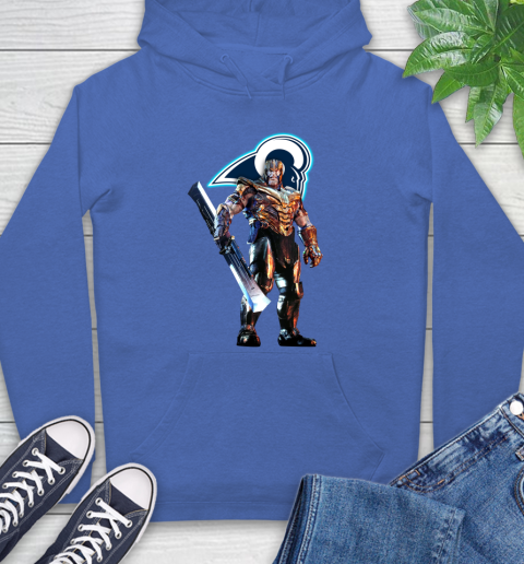 NFL Thanos Gauntlet Avengers Endgame Football Los Angeles Rams Hoodie 9
