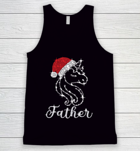Father's Day Funny Gift Ideas Apparel  Cute Dabbing Unicorn Father Funny Christmas Gift T Shirt Tank Top