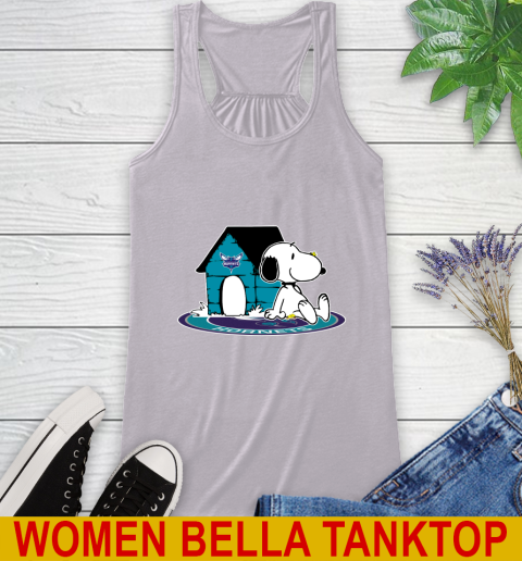 NBA Basketball Charlotte Hornets Snoopy The Peanuts Movie Shirt Racerback Tank 5