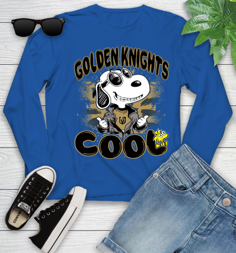 NHL Hockey Vegas Golden Knights Cool Snoopy Shirt Youth Long Sleeve 9