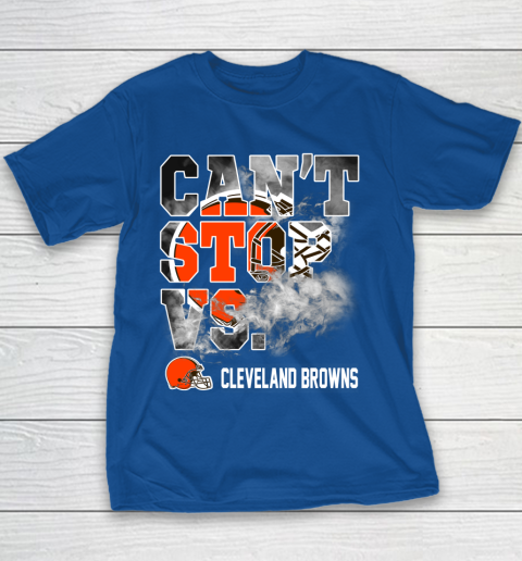 NFL Cleveland Browns Can't Stop Vs Youth T-Shirt 6