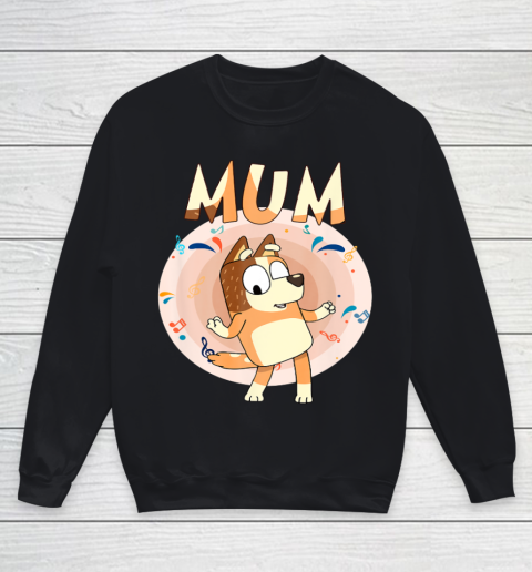 Bluey Dad Mom Funny Family Mother's Day Youth Sweatshirt