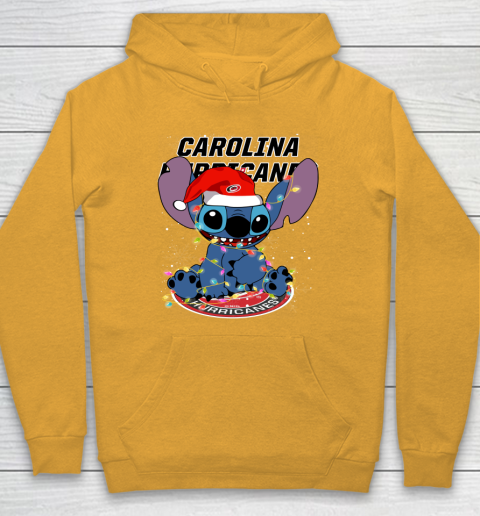 Carolina Hurricanes NHL Hockey noel stitch Christmas Hoodie 2