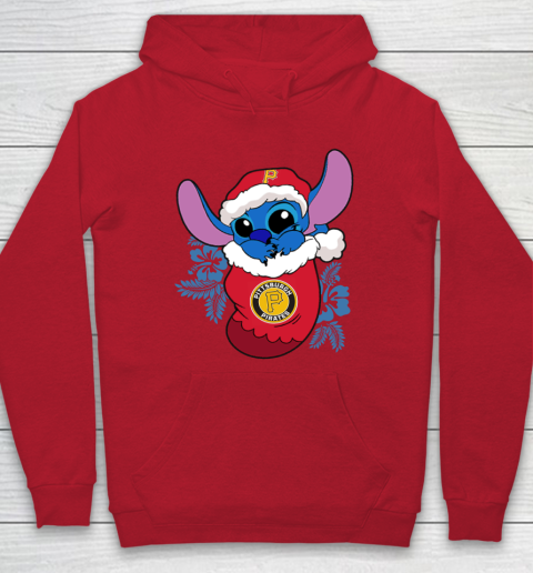 Pittsburgh Pirates Christmas Stitch In The Sock Funny Disney MLB Hoodie 10