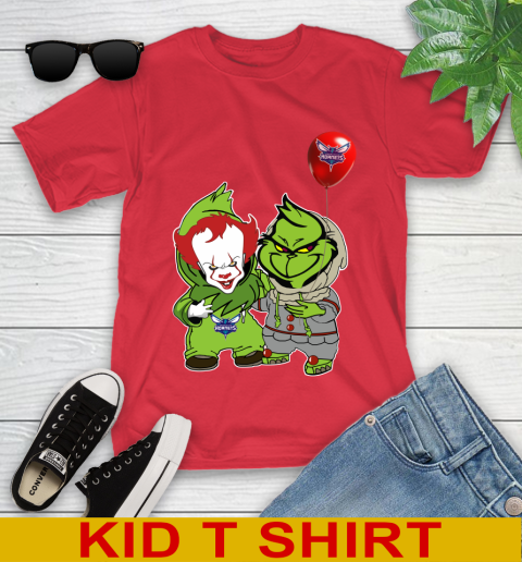 Charlotte Hornets Baby Pennywise Grinch Christmas NBA Basketball Youth T-Shirt 10