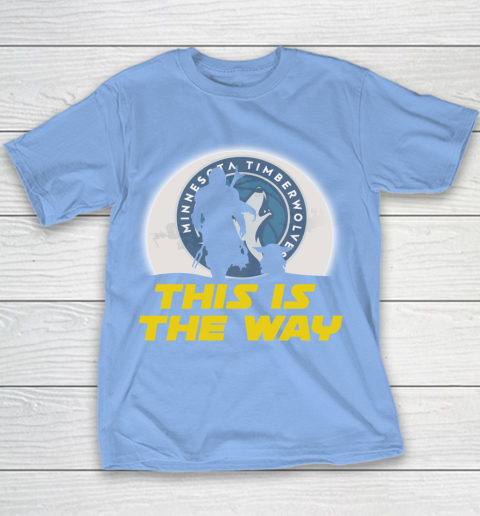 Minnesota Timberwolves NBA Basketball Star Wars Yoda And Mandalorian This Is The Way Youth T-Shirt 8