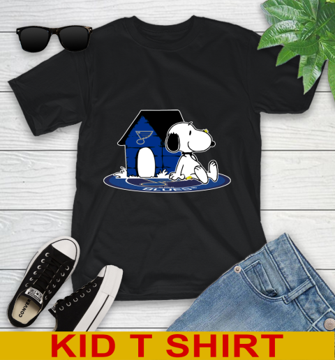 NHL Hockey St.Louis Blues Snoopy The Peanuts Movie Shirt Youth T-Shirt 2