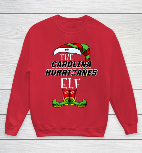 Carolina Hurricanes Christmas ELF Funny NHL Youth Sweatshirt 7