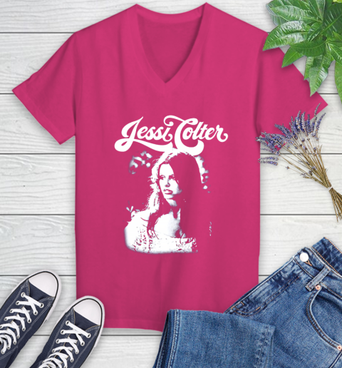 Jessi Colter Women's V-Neck T-Shirt 9