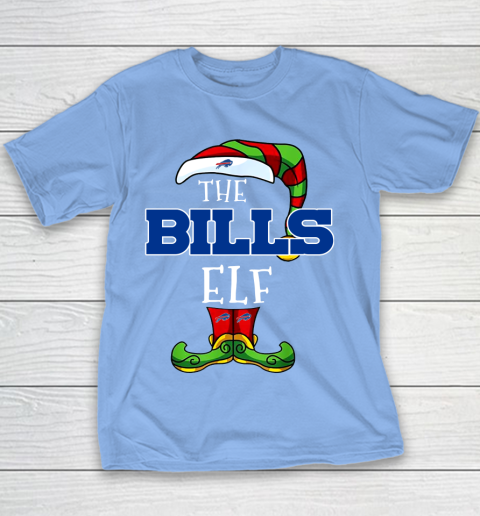 Buffalo Bills Christmas ELF Funny NFL Youth T-Shirt 8