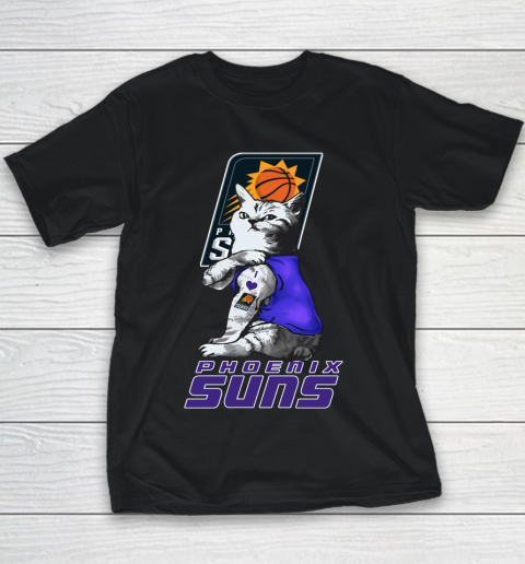 NBA Basketball My Cat Loves Phoenix Suns Youth T-Shirt