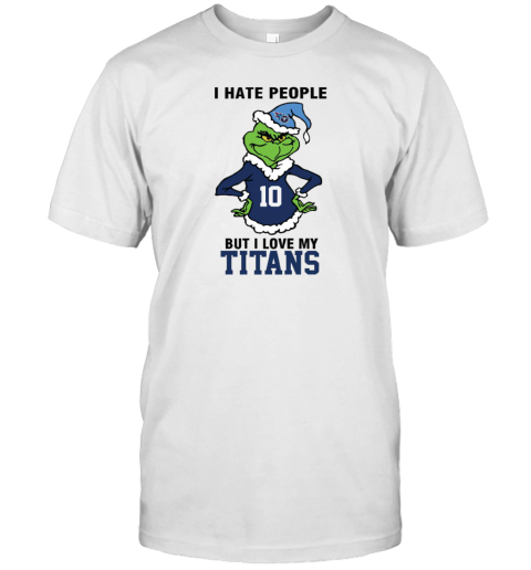 I Hate People But I Love My Titans Tennessee Titans NFL Teams Unisex Jersey Tee