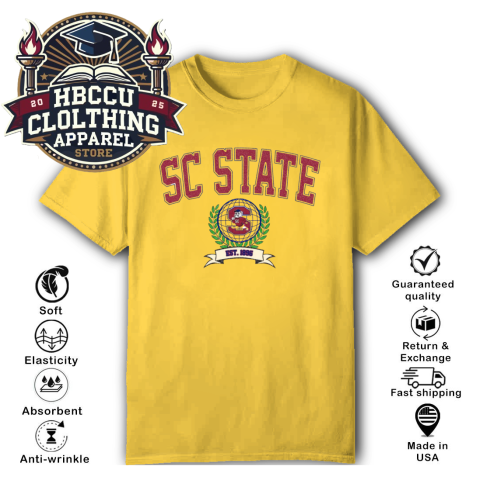 xwzf bulldog south carolina state university hbcu classic t shirt 2 front daisy HBCU Clothing Apparel