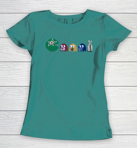 Dallas Stars x Pacman Create History For Stanley Cup Women's T-Shirt 12