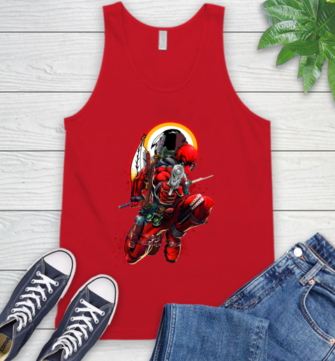 NFL Deadpool Marvel Comics Sports Football Washington Redskins Tank Top 6