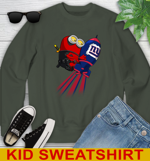 NFL Football New York Giants Deadpool Minion Marvel Shirt Youth Sweatshirt 8
