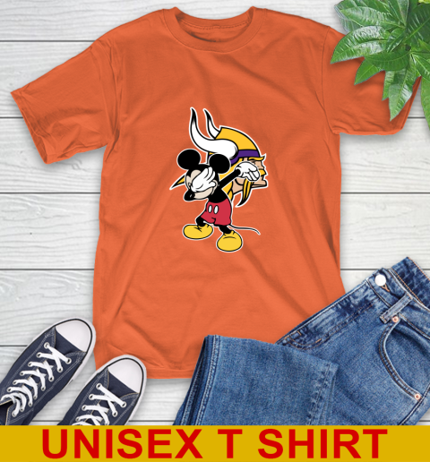 Minnesota Vikings NFL Football Dabbing Mickey Disney Sports T-Shirt 5
