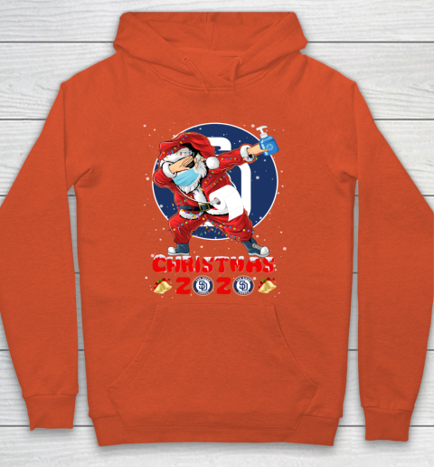 San Diego Padres Funny Santa Claus Dabbing Christmas 2020 MLB Hoodie 3