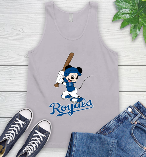 MLB Baseball Kansas City Royals Cheerful Mickey Mouse Shirt Tank Top 4