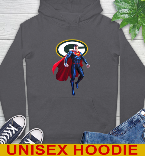 NFL Superman DC Sports Football Green Bay Packers Hoodie 7