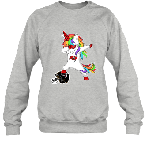 Football Dabbing Unicorn Steps On Helmet Tampa Bay Buccaneers Sweatshirt