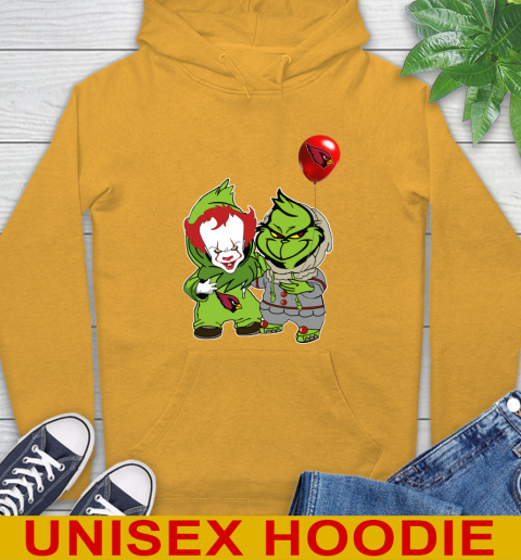 Arizona Cardinals Baby Pennywise Grinch Christmas NFL Football Hoodie 3