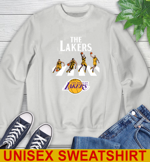 NBA Basketball Los Angeles Lakers The Beatles Rock Band Shirt Sweatshirt 5