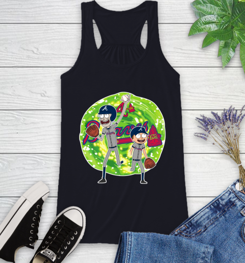 MLB Atlanta Braves Rick And Morty Baseball Sports Racerback Tank 10