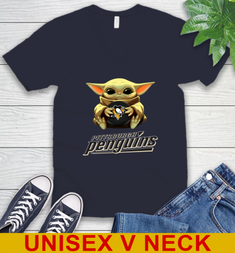 NHL Hockey Pittsburgh Penguins Star Wars Baby Yoda Shirt 51