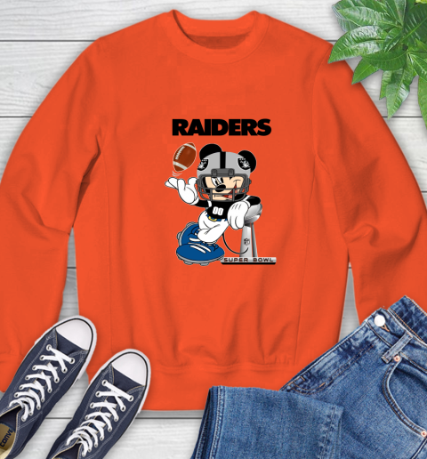 NFL Oakland Raiders Mickey Mouse Disney Super Bowl Football T Shirt Sweatshirt 4