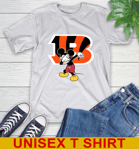 Cincinnati Bengals NFL Football Dabbing Mickey Disney Sports T-Shirt 12