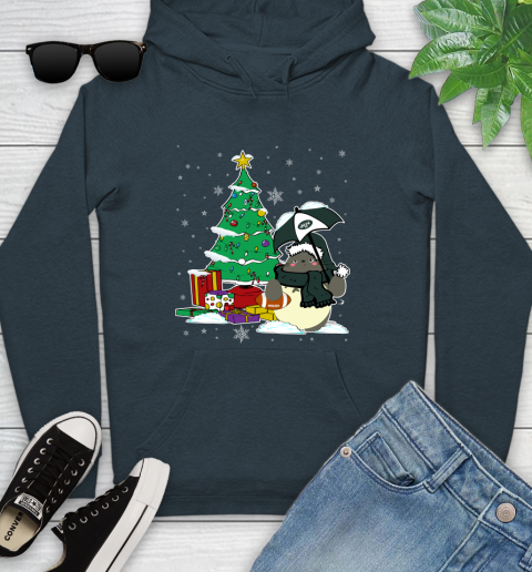 New York Jets NFL Football Cute Tonari No Totoro Christmas Sports Youth Hoodie 10