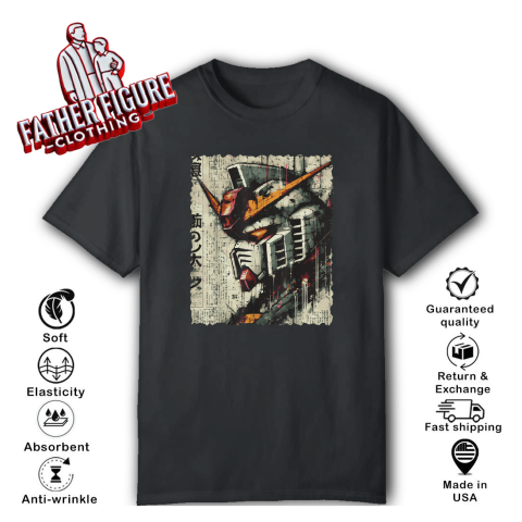 Japanese Mecha Robot Head T-Shirt