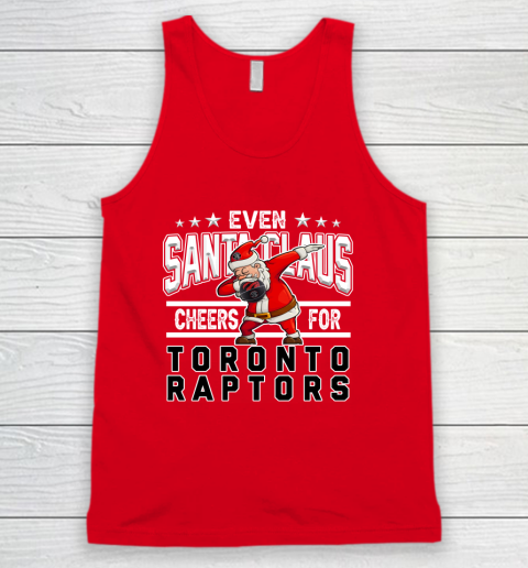 Toronto Raptors Even Santa Claus Cheers For Christmas NBA Tank Top 5
